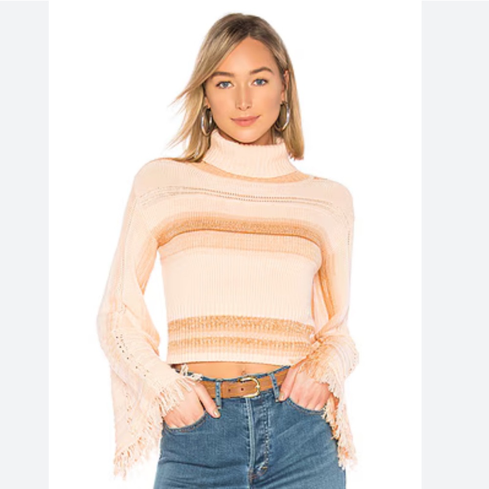 Free People Blush Ribbed Sweater